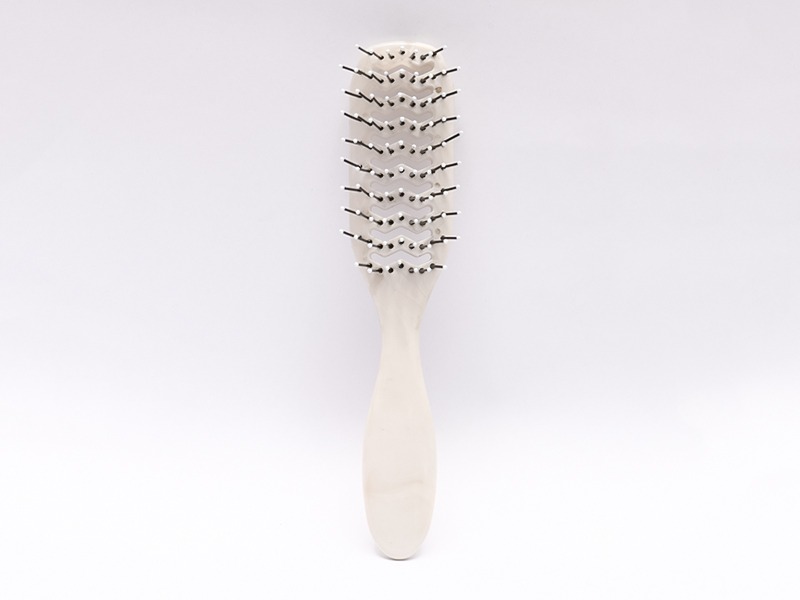 Cepillo de pelo de paleta con ventilación natural de plástico para cabello grueso