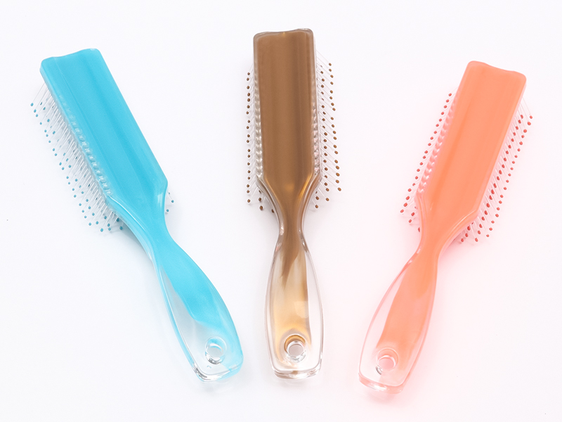 Cepillo de pelo con pasador de nailon con ventilación