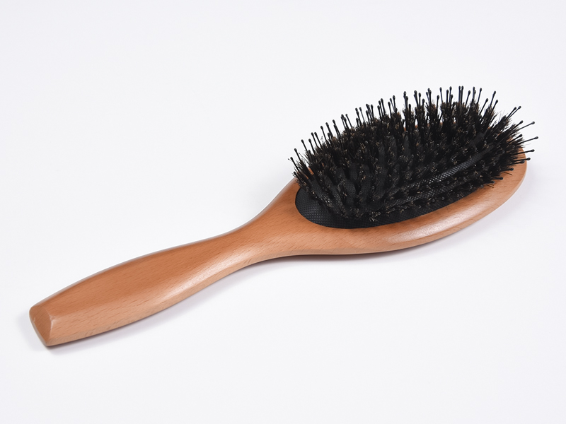 Cepillo de pelo de paleta de bambú de madera mixta