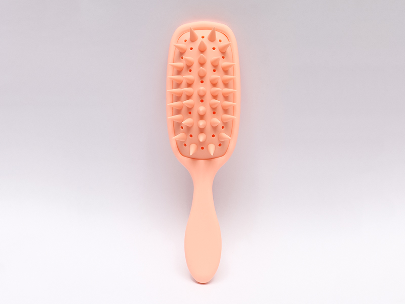 Cepillo desenredante de masaje de cabeza de silicona