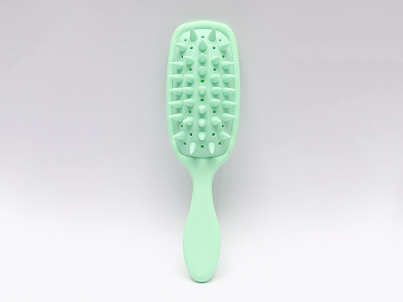 Cepillo desenredante de masaje de cabeza de silicona