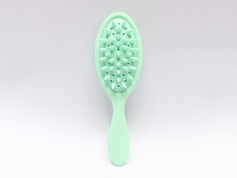 Cepillo desenredante de masaje de cabeza de silicona