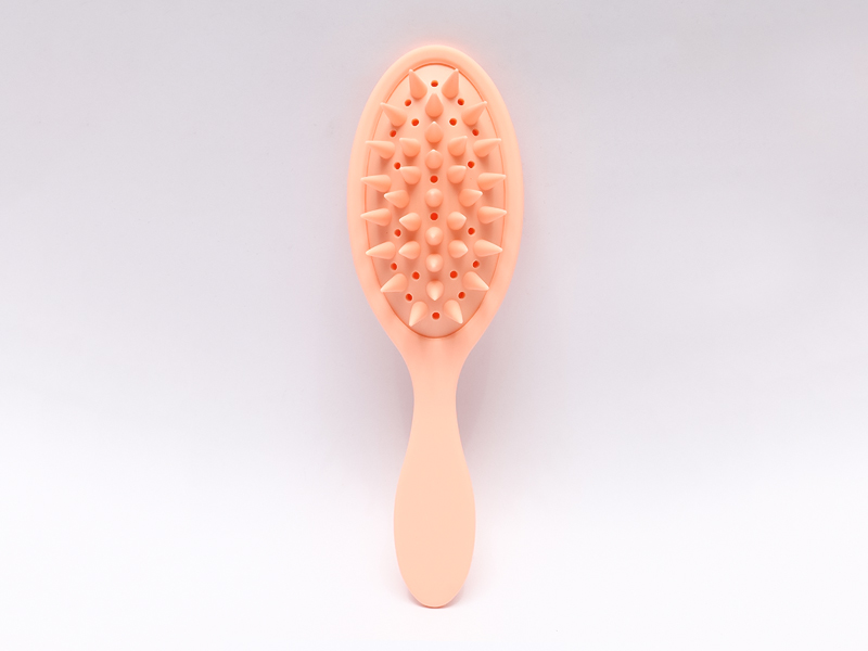 Cepillo desenredante de masaje de cabeza de silicona