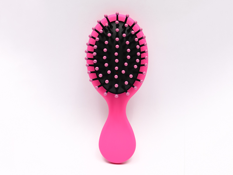 Mini Baby Wig Pequeño cepillo de pelo de paleta curvada de madera