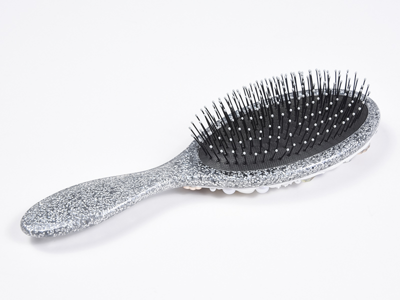 Cepillo para desenredar el cabello ovalado Jewelry Bling