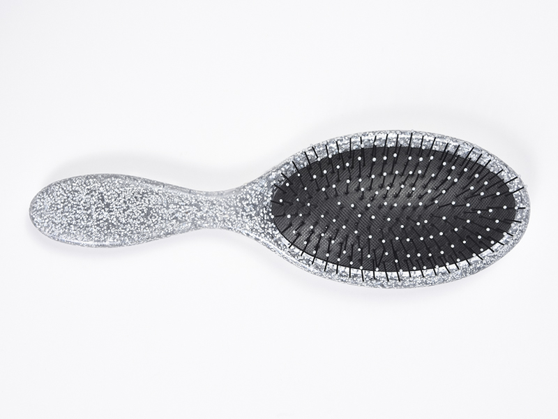 Cepillo para desenredar el cabello ovalado Jewelry Bling