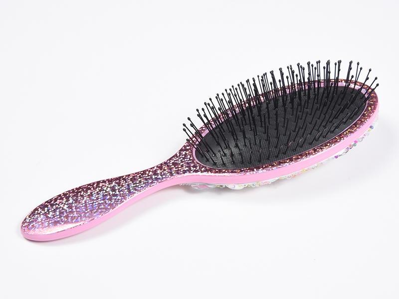 Cepillo para desenredar el cabello ovalado Jewelry Bling