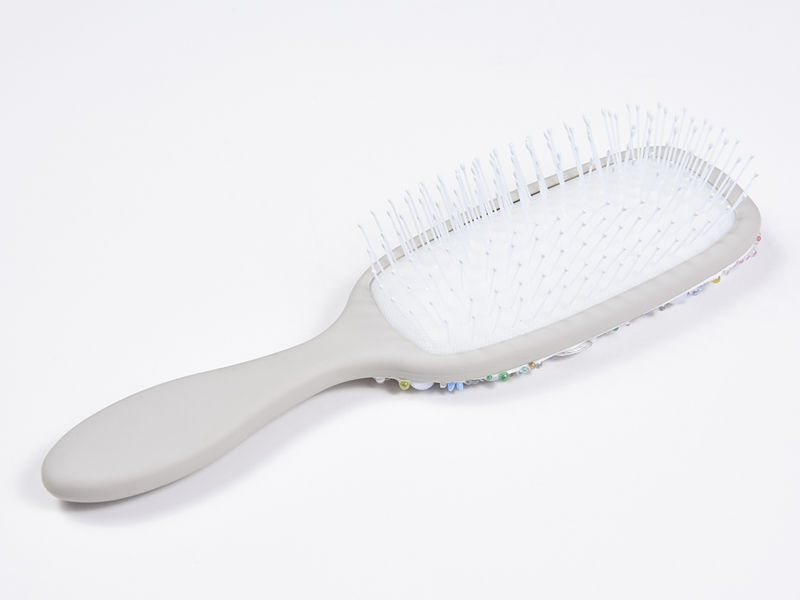 Cepillo para desenredar el cabello ovalado Jewelry Bling