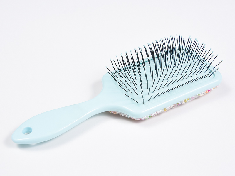 Cepillo para desenredar el cabello ovalado Jewelry Bling