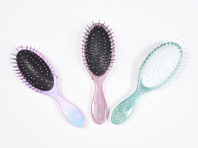 Cepillo para desenredar el cabello ovalado Jewelry Bling