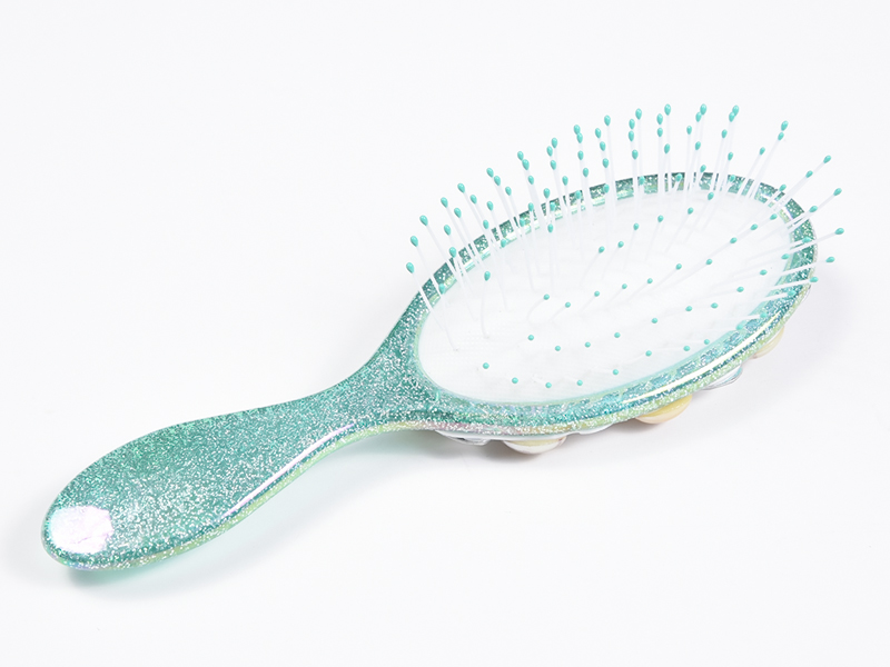Cepillo para desenredar el cabello ovalado Jewelry Bling
