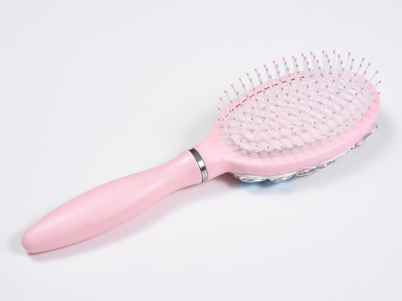 Cepillo para desenredar el cabello ovalado Jewelry Bling
