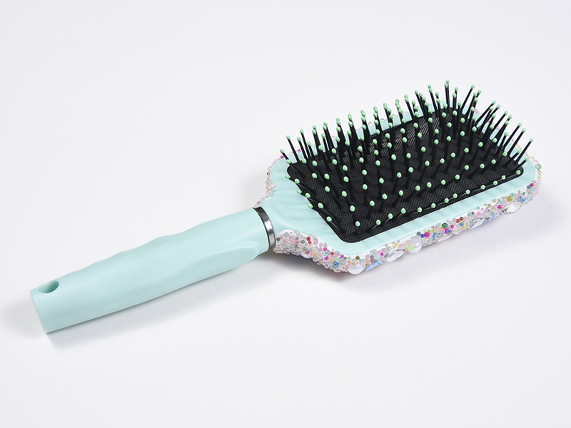 Cepillo para desenredar el cabello ovalado Jewelry Bling