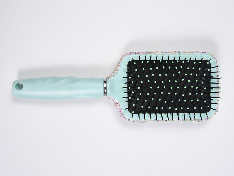 Cepillo para desenredar el cabello ovalado Jewelry Bling