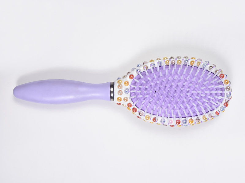 Cepillo para desenredar el cabello ovalado Jewelry Bling