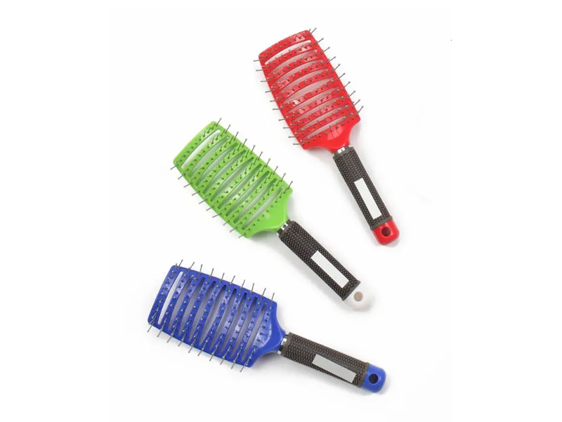 Cepillo de pelo de ventilación de masaje de cuero cabelludo de plástico