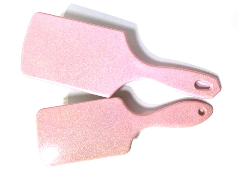 Cepillo de pelo de paleta elegante de plástico rosa