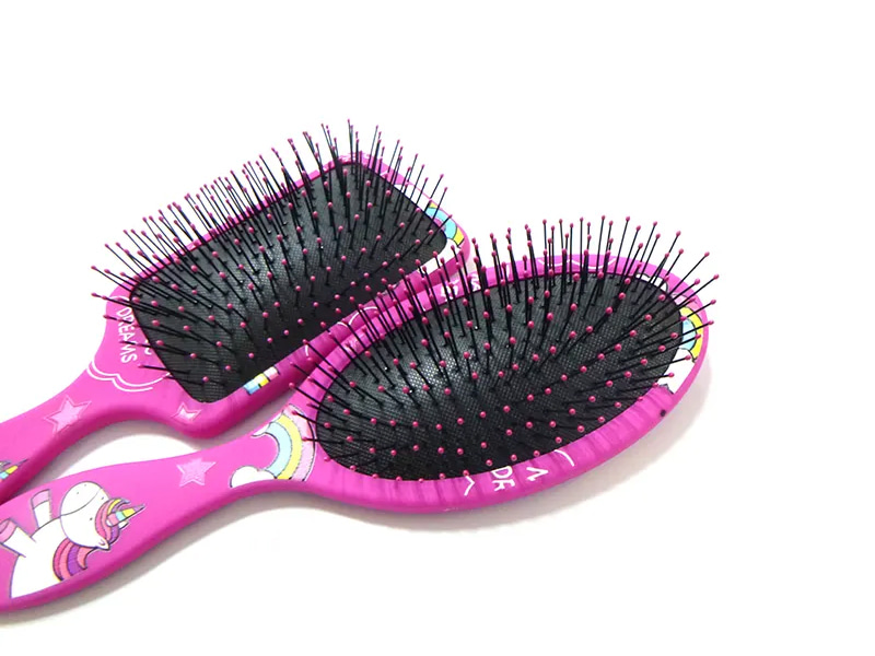 Kid Baby Small Black Pins Wet Mini cepillo para el cabello para desenredar