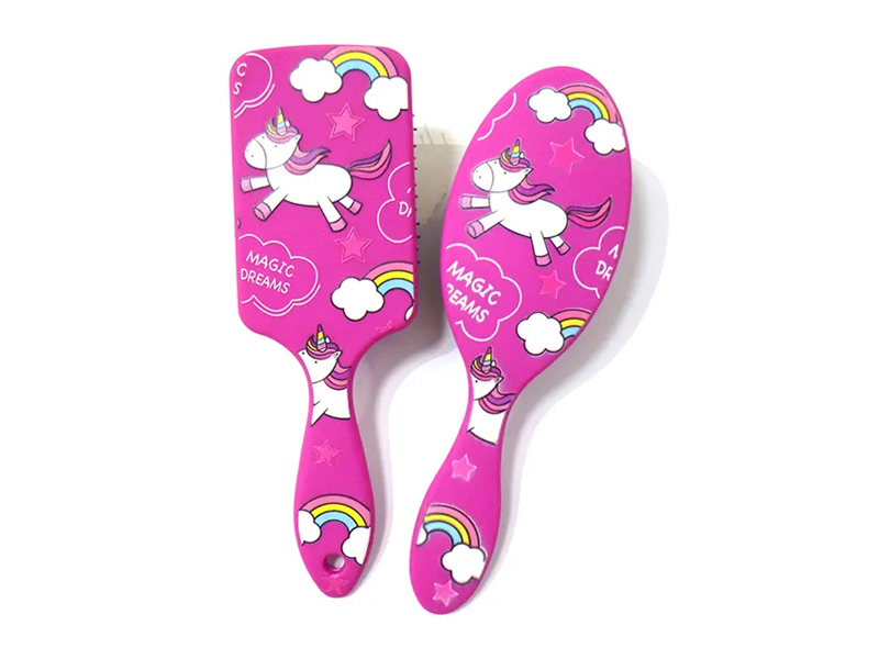 Kid Baby Small Black Pins Wet Mini cepillo para el cabello para desenredar