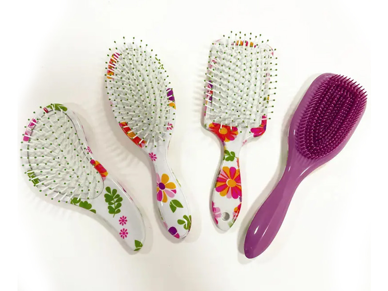 Cepillo de pelo plástico para desenredar el cuero cabelludo con cojín de aire para masaje de mujer