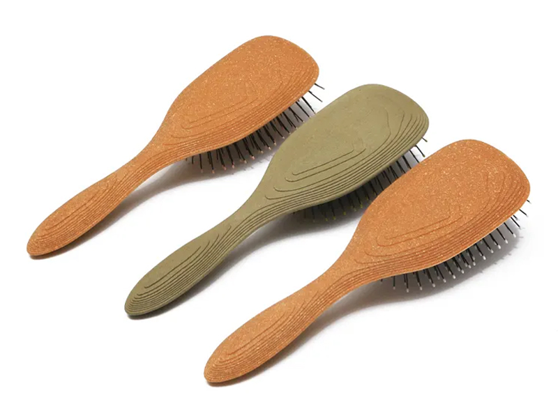 Masajeador de cuidado para mujer, cojín suave, cepillo de pelo redondo húmedo