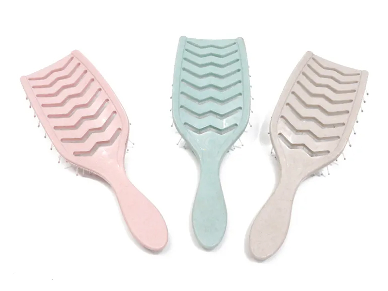 Cepillo de pelo curvo para desenredar Color Massage