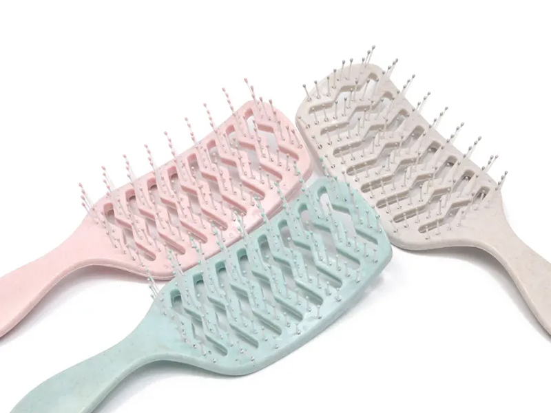 Cepillo de pelo curvo para desenredar Color Massage