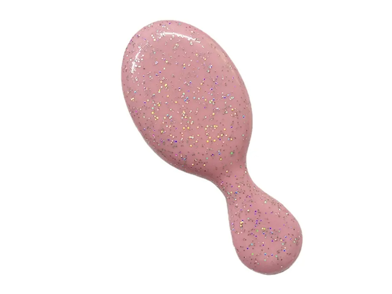Mini cepillo de pelo colorido para desenredar para niños