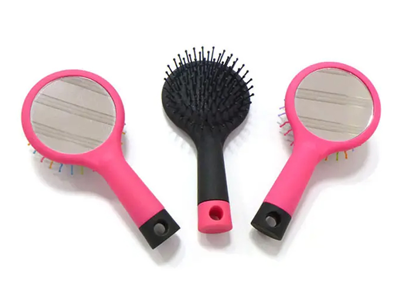 Mini cepillos de pelo de cabeza grande lindos con cerdas de cojín de aire