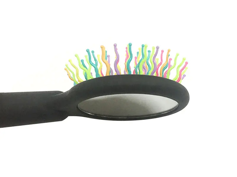 Mini cepillos de pelo de cabeza grande lindos con cerdas de cojín de aire