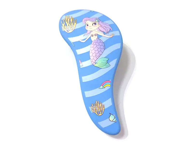 Cepillo de pelo de paleta desenredante de impresión