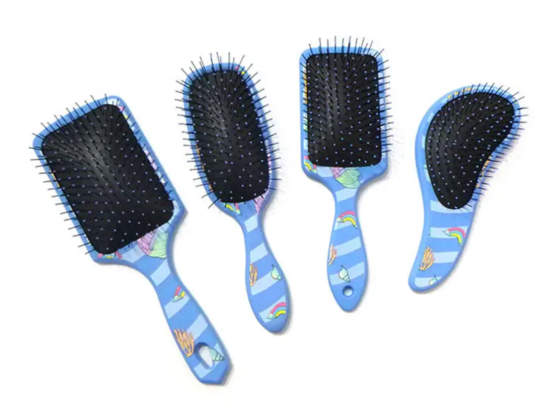 Cepillos de pelo rizado de ondas de ventilación de plástico colorido