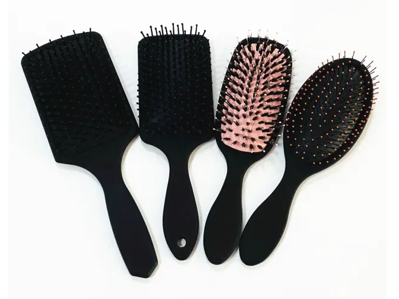 Cepillo para extensiones de cabello con cerdas de jabalí