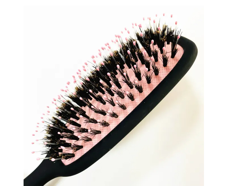 Cepillo para extensiones de cabello con cerdas de jabalí