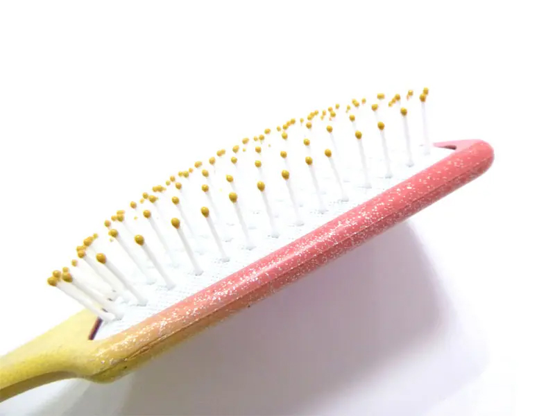 Cepillo de pelo de cerdas de plástico alisador