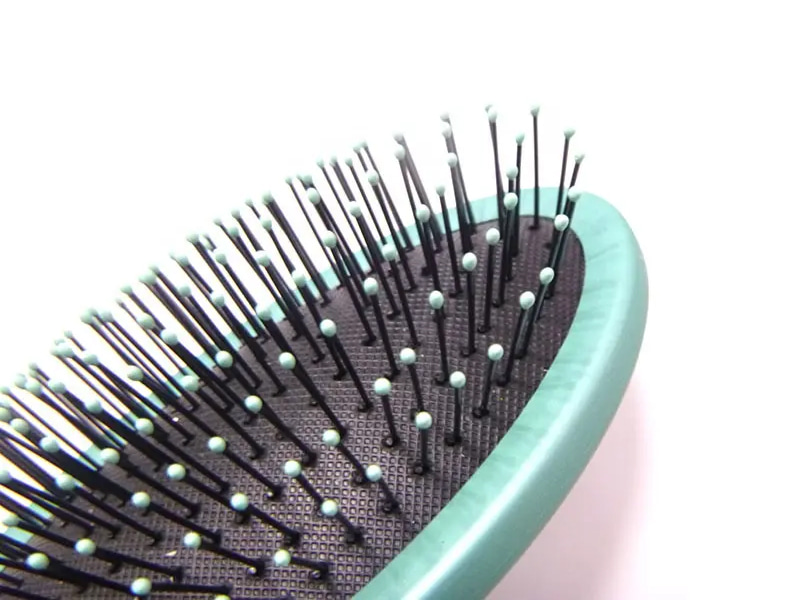 Cepillo de pelo ondulado negro ovalado multicolor 360 Tangle Denman