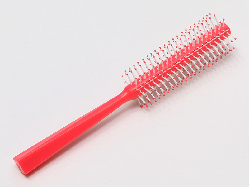 Cepillos redondos de pulpo para peluca rosa de color desenredante para niños