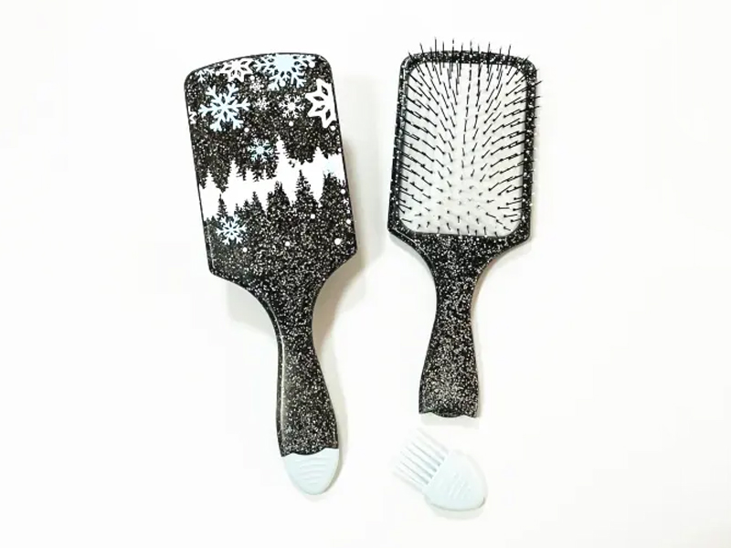 Cepillo de pelo de paleta de fácil limpieza