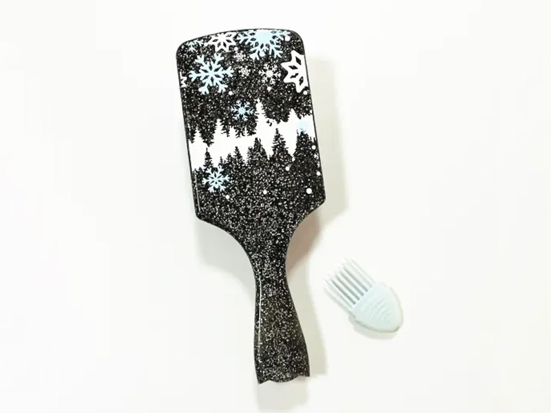 Cepillo de pelo de paleta de fácil limpieza