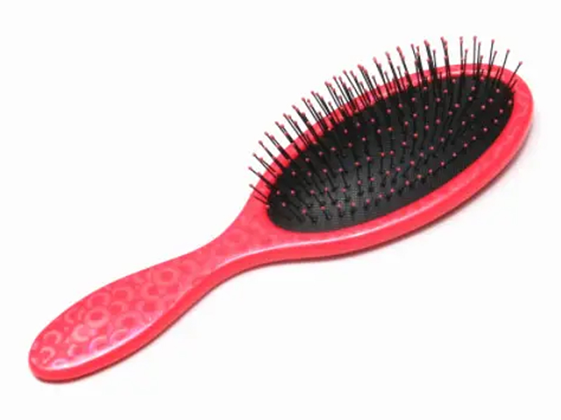 Cepillo desenredante ovalado brillante estampado elegante