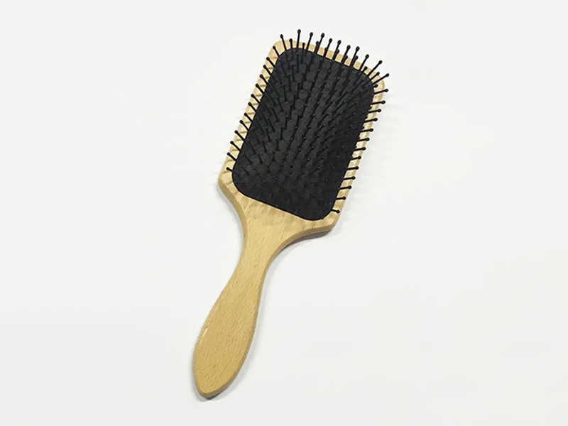 Cepillo de pelo de madera y bambú de BSCI