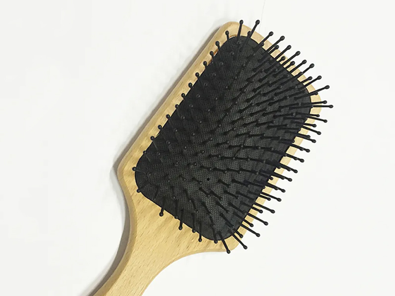Cepillo de pelo de madera y bambú de BSCI