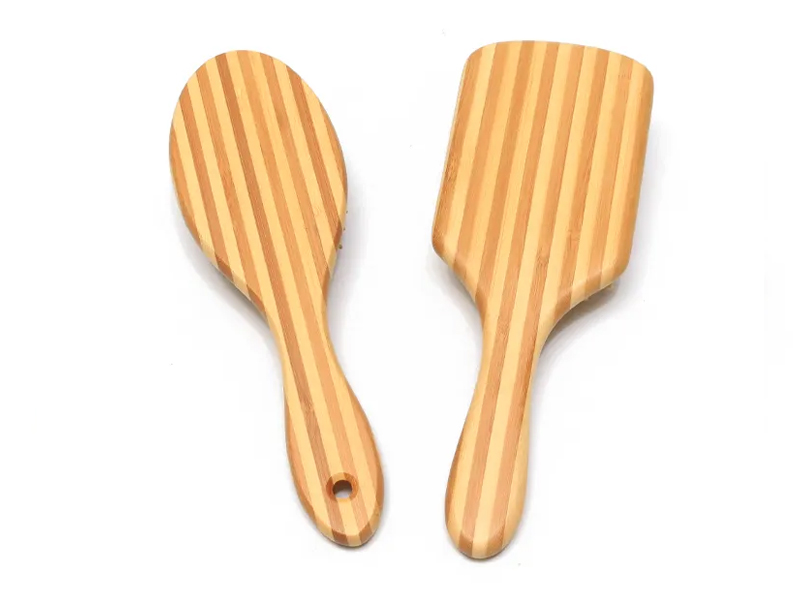 Productos de bambú para masaje del cuero cabelludo Cepillo de pelo de madera