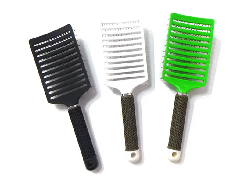 Cepillo de pelo para desenredar con ventilación de plástico