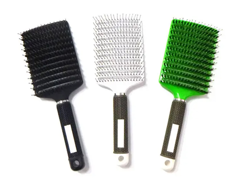 Cepillo de pelo para desenredar con ventilación de plástico