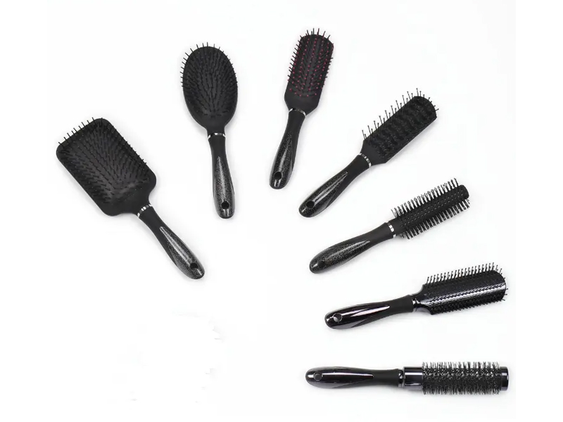 Juego de cepillos de pelo de plástico